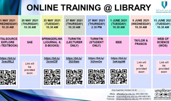 ONLINE TRAINING SESSION ON SUBSCRIBED LIBRARY ONLINE DATABASES 
